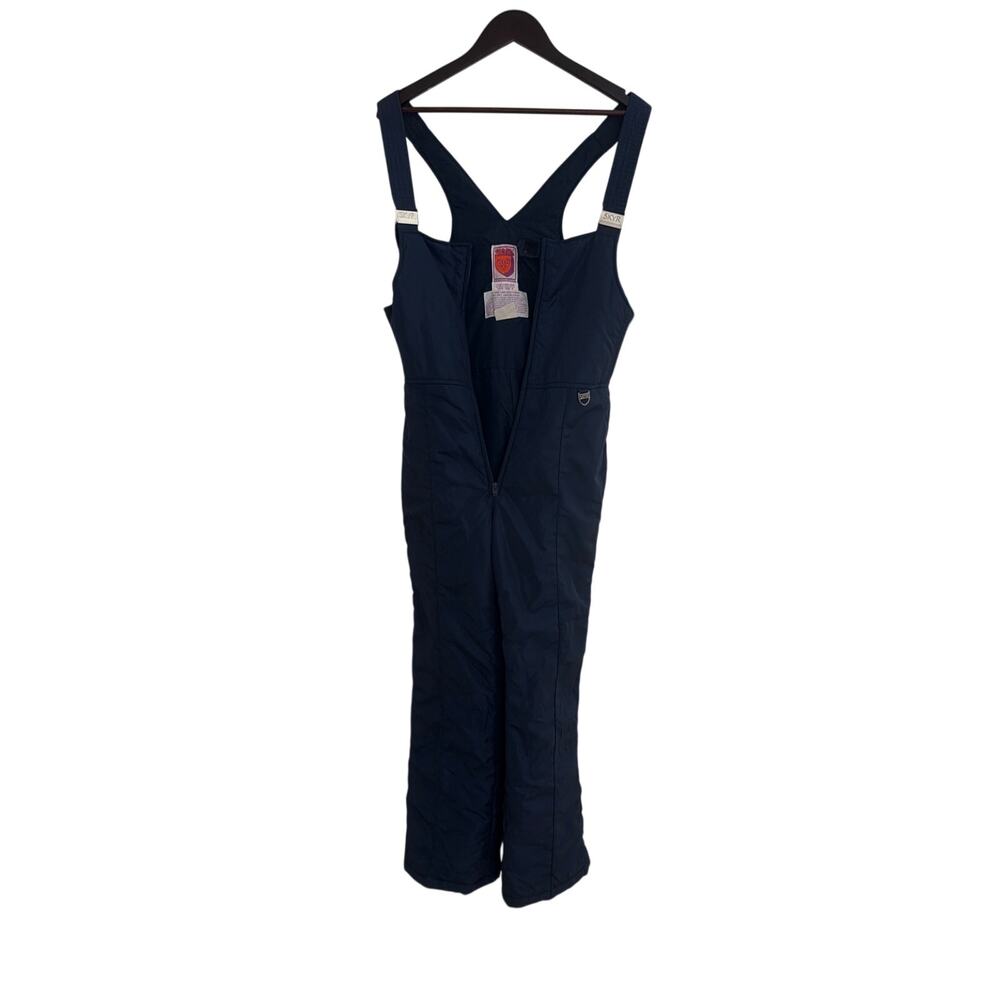 SKYR Rare Label Vintage men’s Sz S blue Ski Snow Bib Overalls Pants Retro